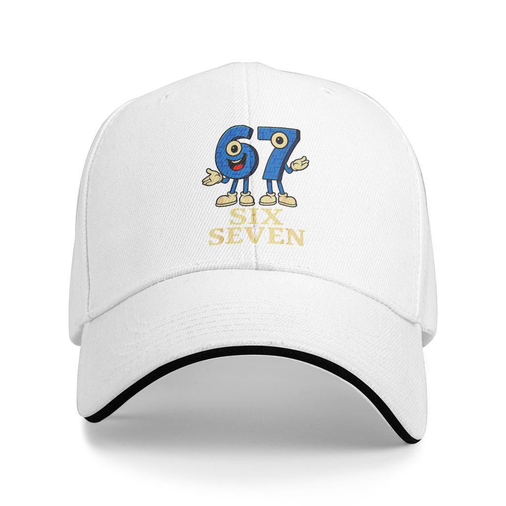 67 Six Seven 6 7 Funny Italian Brainrot Kids Gaming Meme Casual Baseball Cap Summer Trucker Hat Sun Visor Running Hip Hop Hats