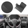 For VW Golf 6 Jetta MK6 Bora Polo Sagitar Santana Car Accessories Black Perforated-Microfiber Leather Steering Wheel Cover Trim