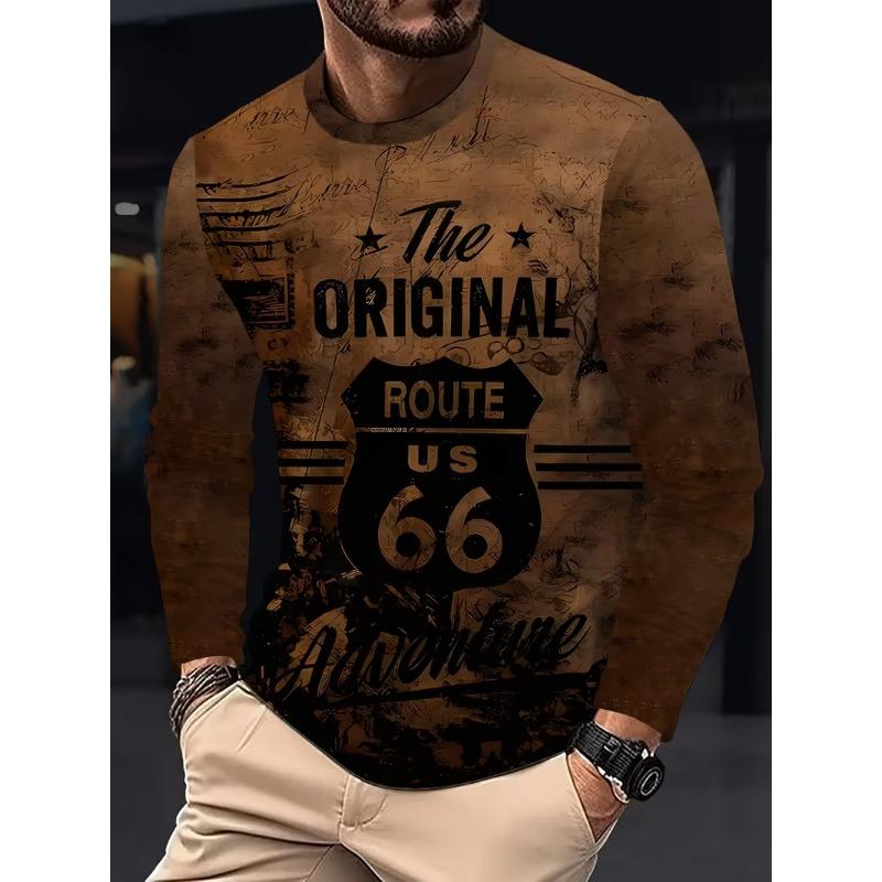 Men's Long Sleeve T-Shirt Casual Fashion