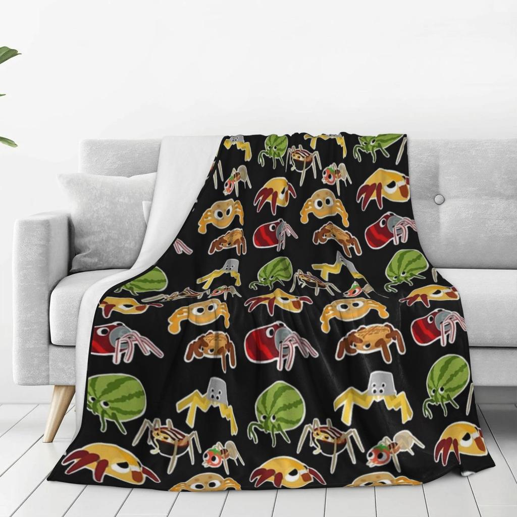 Bugsnax Bug Pack Fan Art Art von Käferdecke Flanell Leichte Überwurfdecken für Zuhause Schlafzimmer Büro Überwürfe Tagesdecke Steppdecke