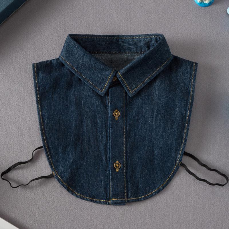 Korean Fake Collar for Children Denim Shirt Detachable Shirt Collar Boys Girls Neckwear Decorative Kids Faux Col