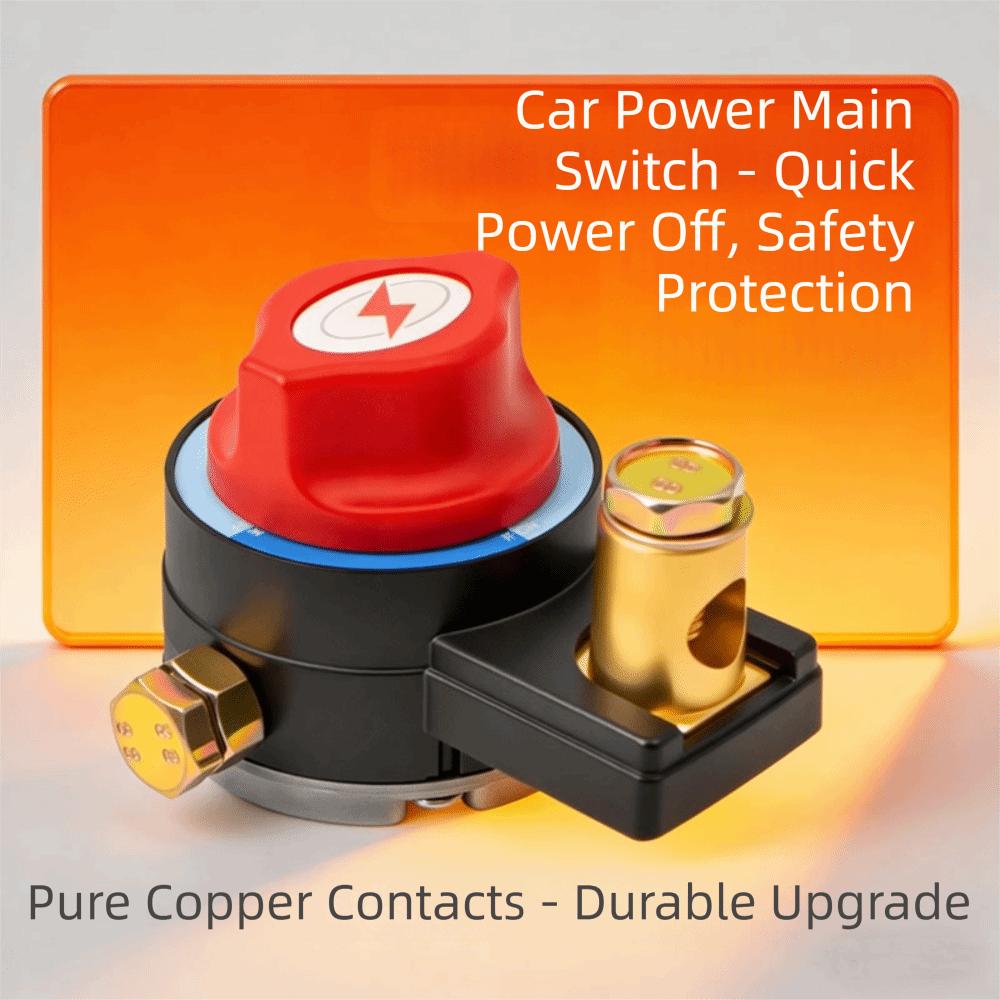 12V 24V Car Battery Disconnect Switch Leakage Protection Rotate Disconnect Truck Battery Disconnect Switch Pure Copper