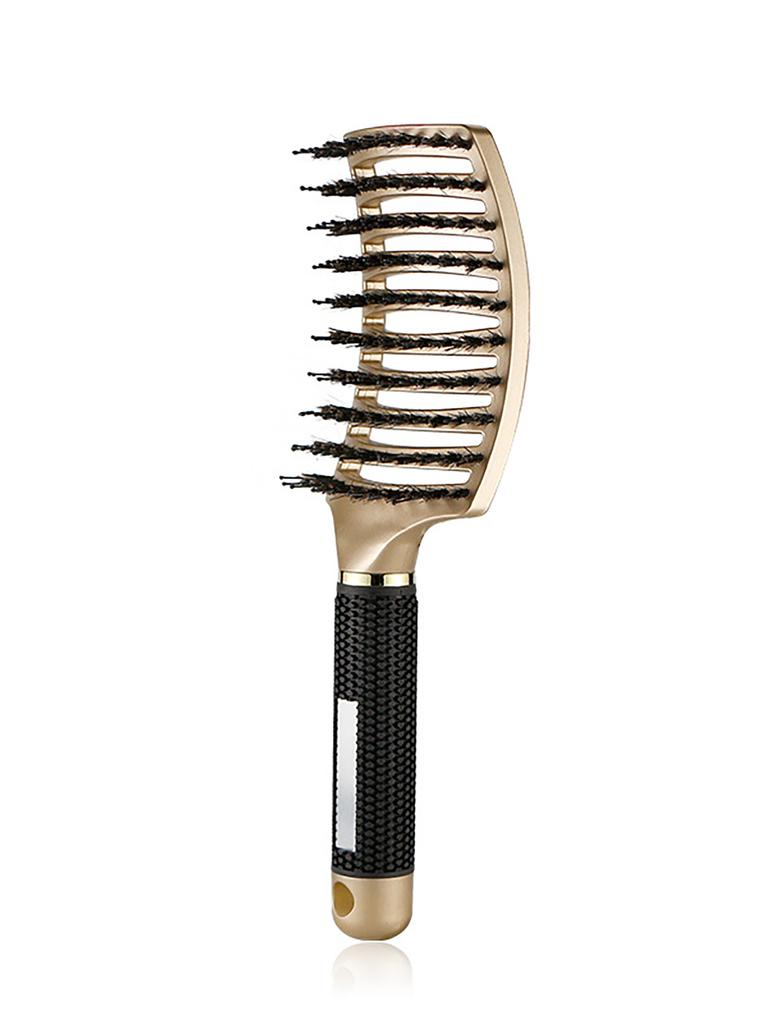 1pc curved ventilated bristle hair brush,massage comb,anti-static,suitable for both dry and wet use For Hair Accessories