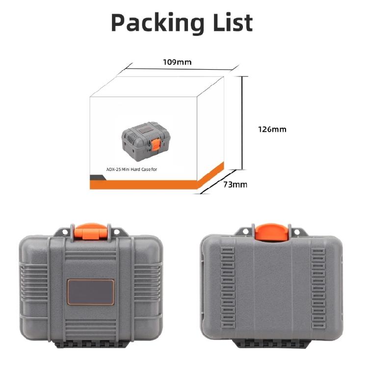 Crush Resistant Waterproof Camera Equipment Storage Case Lightweight Travel Friendly Shell With Sponge Padding Protectiv
