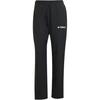 Letter Logo Printed Mid-Rise Straight Leg Casual Pants Women Bottoms Black JF3693