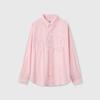 Gap Unisex Relaxed Fit Cotton Logo Striped Long Sleeve Shirt