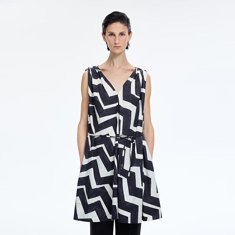 JNBY A-Line Sleeveless Printed Dress