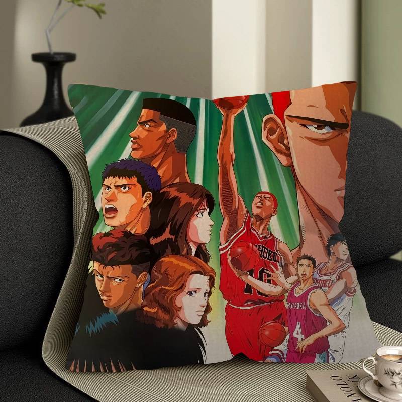 Japanese Comics S-SLAM D-DUNK Cushion Cover Pillowcase Upholstery Sofa Throw Pillow Home Decor Pillowcas
