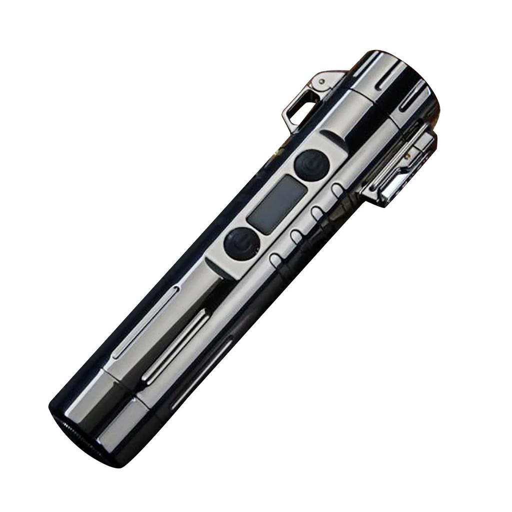 USB Electric  Lighter with  Beard Shaver Windproof Plasma Gifts For Men
