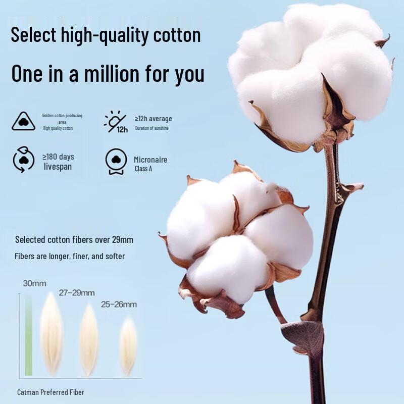 Mao Ren Men's Pure Cotton Boxer Briefs 2-Pack