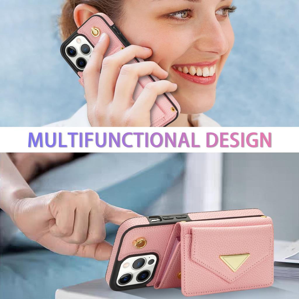 Crossbody Strap Multi Card Slot Flip Wallet Leather Case For iPhone 15 14Plus 13 12 11Pro Max /Samsung S23 S22 S21 Ultra S20Plus S23 S21FE A14 A54 A53