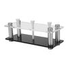 2 Pcs Golf Ball Display Stand Acrylic Metal Golf Ball Holder for Home Study Living Room Office Sports Center
