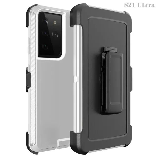 

Hybrid Heavy Duty Armor Stand Case для Samsung Galaxy S23 S22 S21 S20 S24 Ultra S10 S8 S9 Plus Note20 10 Otter Case Box Протиударний чохол на ремінь. for Note 20 Ultra