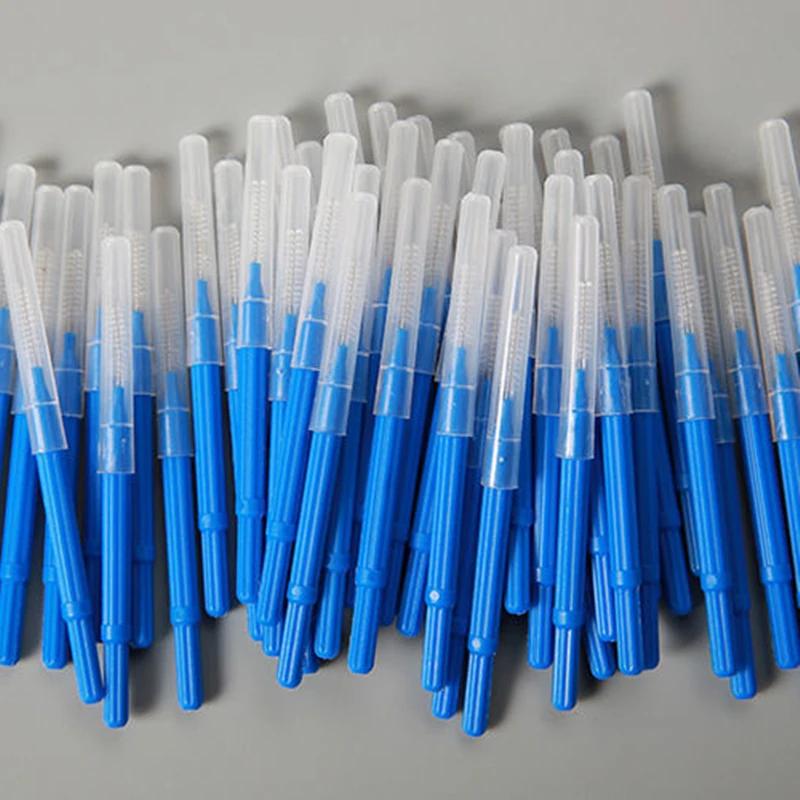 100Pcs I Type Interdental Brushes Teeth Cleaner Orthodontic Dental Tooth Brush Oral Hygiene Tool for Healthy Teeth