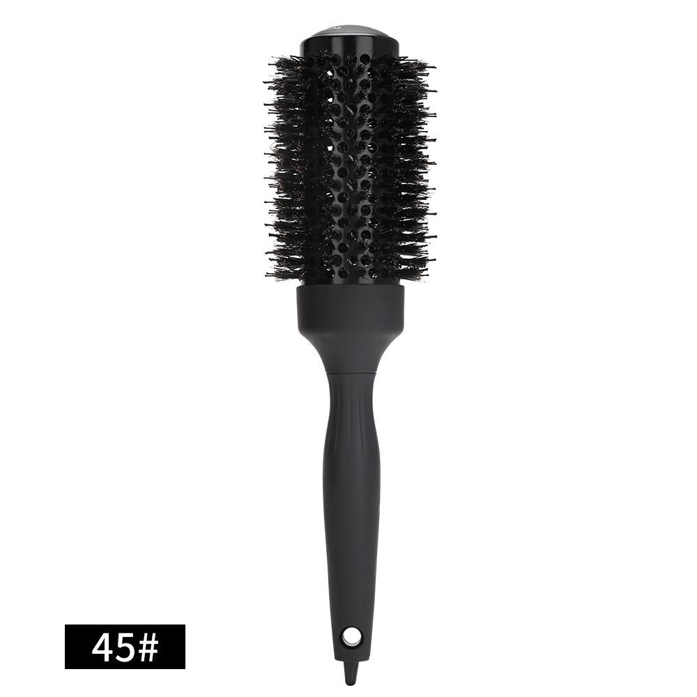 Handle Round Rolling Brush Round Barrel Hairdressing Straight Twill Hair Comb Styling Tool Anti Static Hair Curling Brush Salon