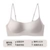 Thin shoulder strap low-necked version! Traceless invisible underwear women's thin cup gathers up, no steel ring low-cut skin tone bra cover