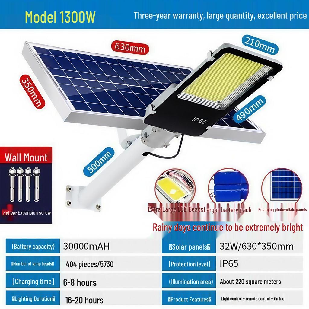 Golden Bean High Power Solar Wall Lights for Outdoor Courtyard - Super Bright New Rural Household Lighting