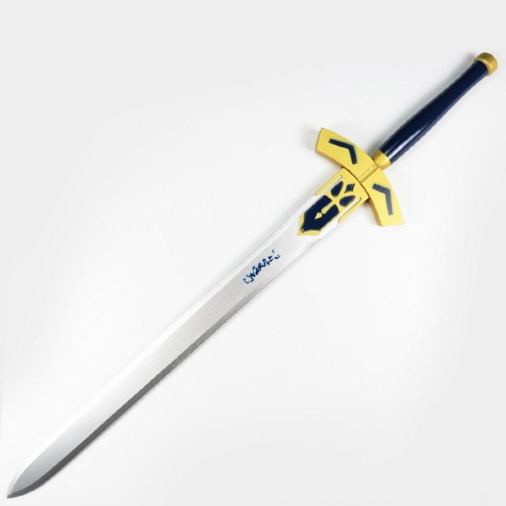 110cm Saber Katana Excalibur Sword Anime Fate Stay Night Cosplay Prop Ninja Knife Real Size Japanese Katana Samurai Sabre Toy