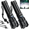 Rechargeable Flashlights - 2 Pack Super Bright Powerful Flashlight 990,000 High Lumens with 5 Modes - 12H Long Runtime & IPX6 Waterproof Brightest