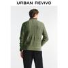 UR Men's Retro Round Neck Long Sleeve Knit Sweater