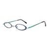Blue Light Blocking Reading Retro Metal Stylish Reading Senior Glasses H6018 [Henghao] Glasses, Frame, Lightweight, Glasses, (Blue, +1.00)