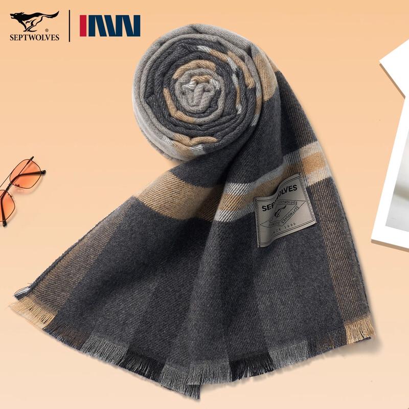 

Septwolves Men s Wool Blend Scarf Gift Set