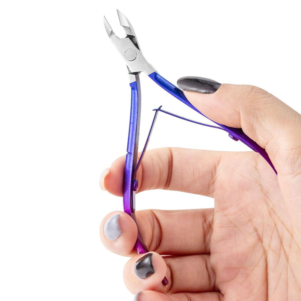 Colored Stainless Steel D501 Cuticle Nipper: Easy-Cut Professional Nail Care Tool