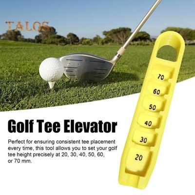 Golf Tee Elevator 3D Printed Golf Tee Height Gauge Portable Tee Height Adjuster Precise Placement At 20-70mm Gift for Golfers