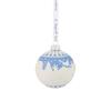 Wedgwood Christmas Country Bauble, 3.15 Inch, Blue/White