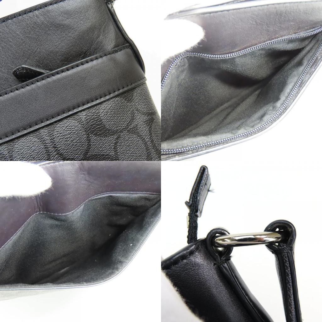 Použitá taška přes rameno COACH Signature F54781 PVC/kůže černá šedá ležérní