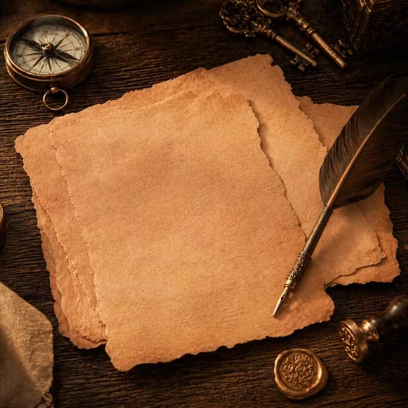 20 ks Retro Vintage Psací Papír Dopisní Papíry Starý Evropský Styl Romantické Hnědé Papíry Sběratelské Papíry pro Scrapbooking