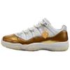 Air Jordan 11 Low Top Basketballschuhe Unisex Weiß Gold AH7860-102