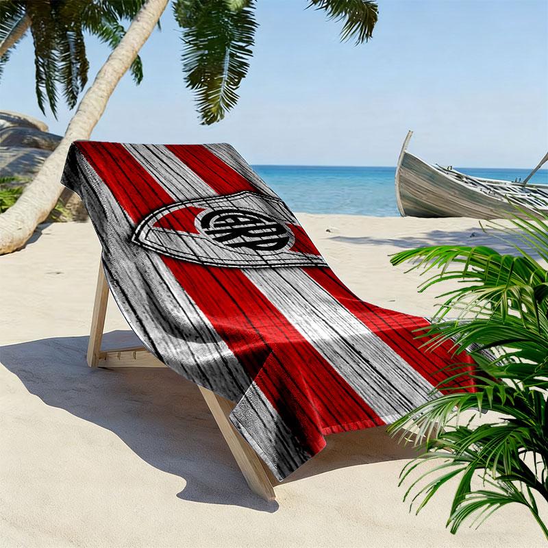 Asciugamano da Spiaggia con Stampa River Plate, Asciugamano Grande Morbido ad Asciugatura Rapida per Spiaggia Campeggio Nuoto