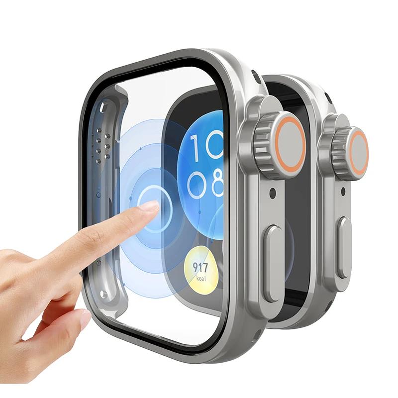 Change To Ultra Case for Huawei Watch Fit 3 4 4Pro Tempered Glass Cases Screen Protector for Huawei Fit4 Fit3 Upgrade to Ultra 2 nero