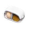 Makeup Sponge Case Portable Dustproof Cosmetic Egg Storage Box Transparent