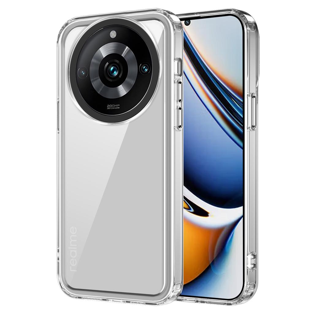 For Realme 11 Pro+ 5G/11 Pro 5G Back Case Clear PC+TPU Drop-proof Phone Cover