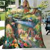 Alice Blanket Alice In Wonderland Blanket Flannel Blanket Bedding Throw Soft Cartoon Bedspread Sofa Blanket Kids Blanket Gift