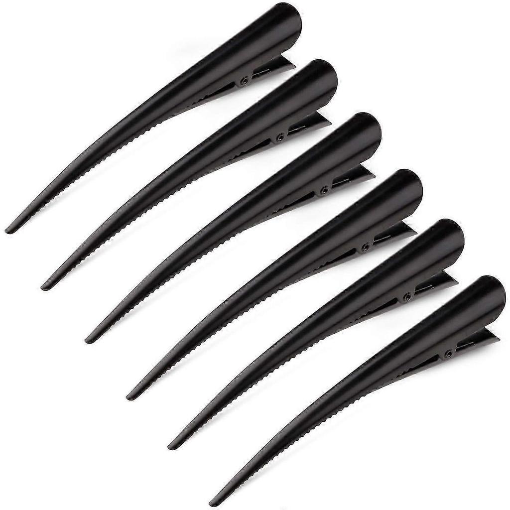 Large Long Alligator Hair Clips for Styling Salon Sectioning, 5 inch Rust-Proof Durable Non-Slip Duckbill Metal Clips for Women Thick and Thin Hair