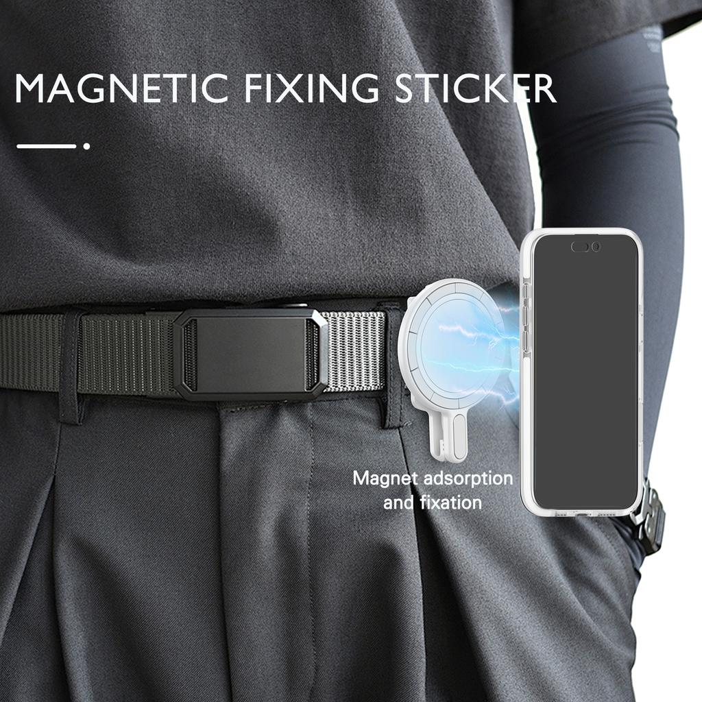 Magnetic Phone Mount Stand Multi-Functional Holder Anti-Drop for Belt Clip/Desktop/Computer Clip