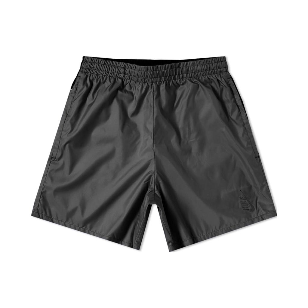 Nike Solid Logo Print Straight Shorts Men Shorts Black AA1570-010