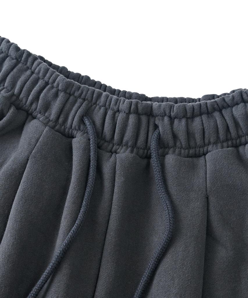 ANALOG MOOD Soft Curved Brushed Sweatpants (Charcoal)