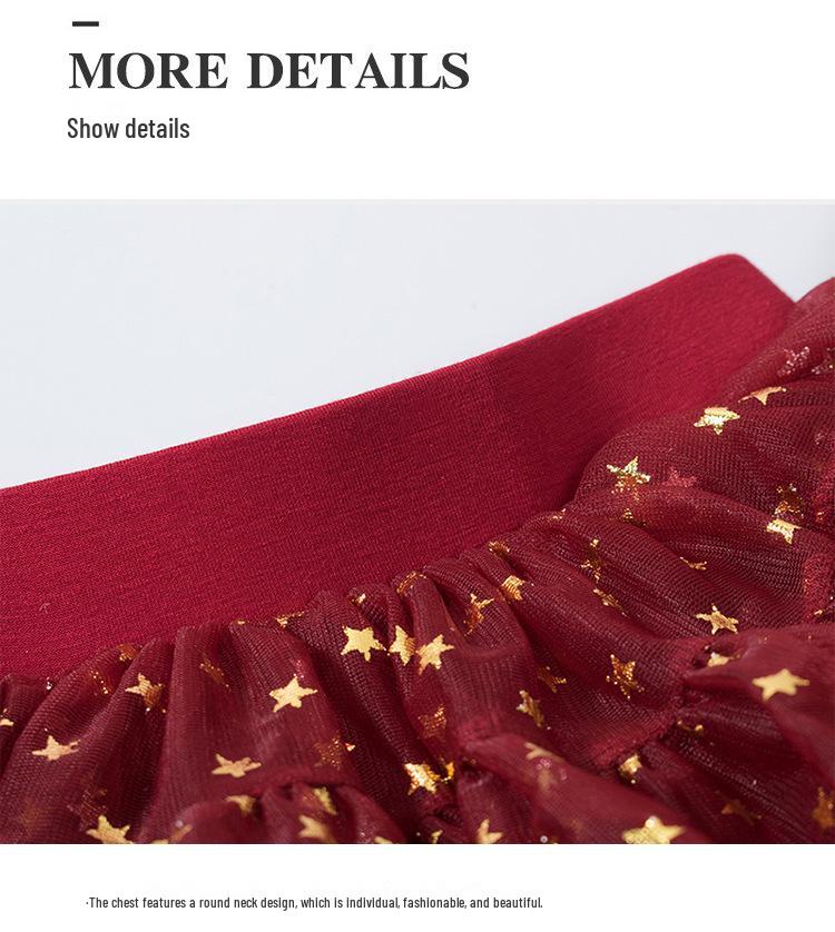 Princess Tutu Skirt for Girls - Fluffy Mesh Christmas Dress