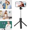 Live Video Tripod Selfie Stick Stainless Steel Telescopic Folding Portable Selfie Rod with Remote Control