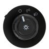 9L3Z11654AA Lighting Control Knob Assembly for Vehicle Dashboard Repair, Headlight Control Replacement Part with Black Housing, Single Service Unit