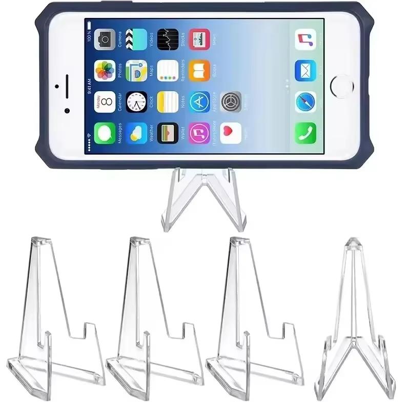 30/10 Stück dreieckige Kartenständer, Mini-Acryl-Idol-Fotohalter, Ständer für Münzen, Sport-Sammelkarten, Ausstellungsständer