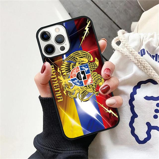 

Armenia Coat Of Arms Flag Coque Shell For iPhone 17 Air 15 16 14 13 12 Pro Max 11 Pro Max Plus Phone Case Cover iPhone 16plus