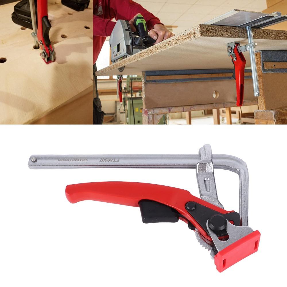 540lb Clamping Force Woodworking Clamp Aluminum Alloy Rail Bench Dog Clamp For Woodworking