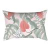 Home Flower and Green Plant Rectangular Waist Pillowcase, Peach Skin Velvet Digital Printed Throw Pillow, Office Waist Cushion Cover