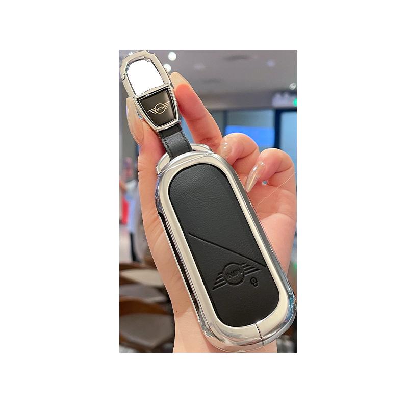 BMW Mini Key Covers: Premium Leather and Metal Buckle for New Energy Countryman and Cooper – Set of 25