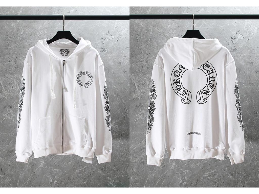 Vyšívaná mikina s křížem a podkovou pro muže a ženy - Podzimní oblečení